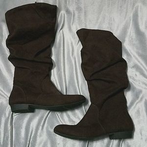 Lower East Side Faux Suede Boots Wmns Sz 8
